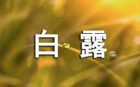 白露节气祝福语大全