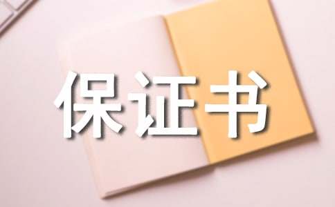 出游安全保证书(12篇)