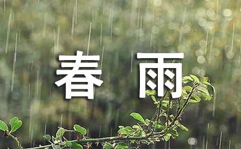 春雨的作文【热】