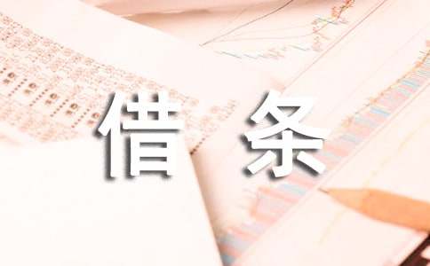 个人借条格式通用10篇