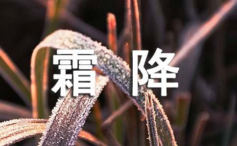 霜降节气寄语30句精选