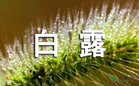 白露节气常识及食谱